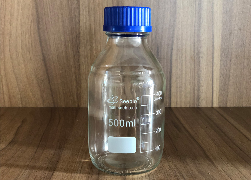 藍蓋試劑瓶，透明，500ml